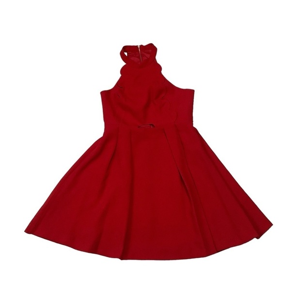 BCBGeneration Sleeveless Midi Dress Sz 4 Red - Picture 4 of 7